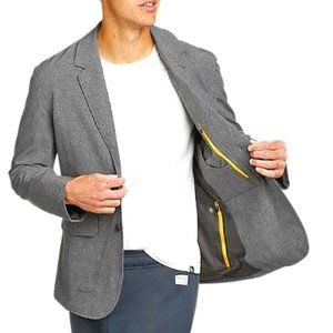 Eddie Bauer Men's Ultimate Voyager Travel Blazer - Grey